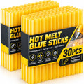 30/1pcs Yellow Translucent Hot Melt Glue Sticks Strong Adhesive