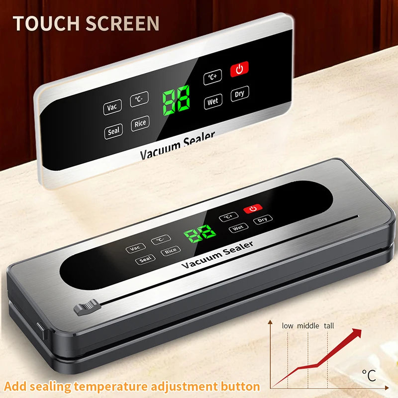 Rechargeable Wireless Vacuum Sealer, Dry/Wet Food Sealer