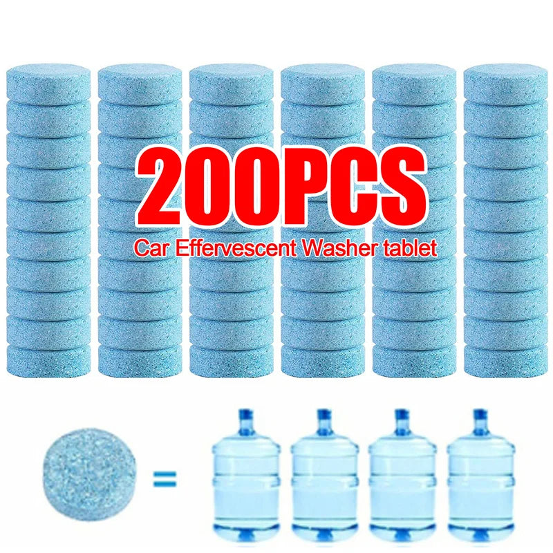 Car Windshield Cleaner Car Effervescent Tablet Glass Water Solid Cleaner Universal Automobile Accessories Spray Auto Cleaner
