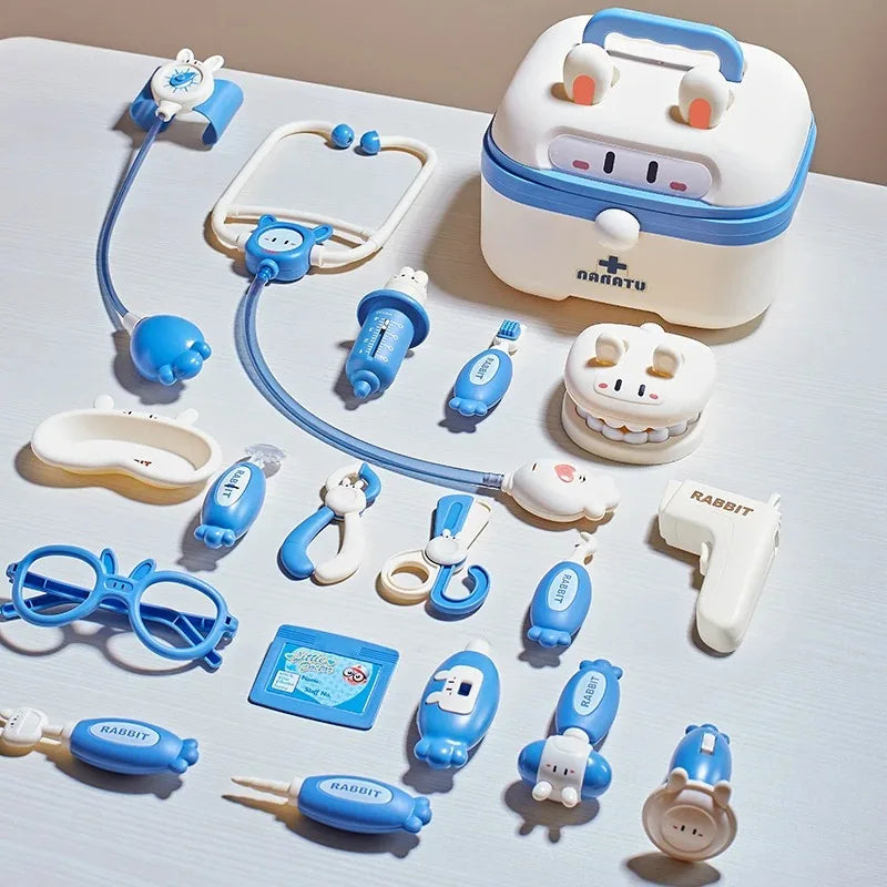 Nana Rabbit Doctor Playset – Nurse Pretend Play with Stethoscope Injection Toy for Baby Interactive Role-Play