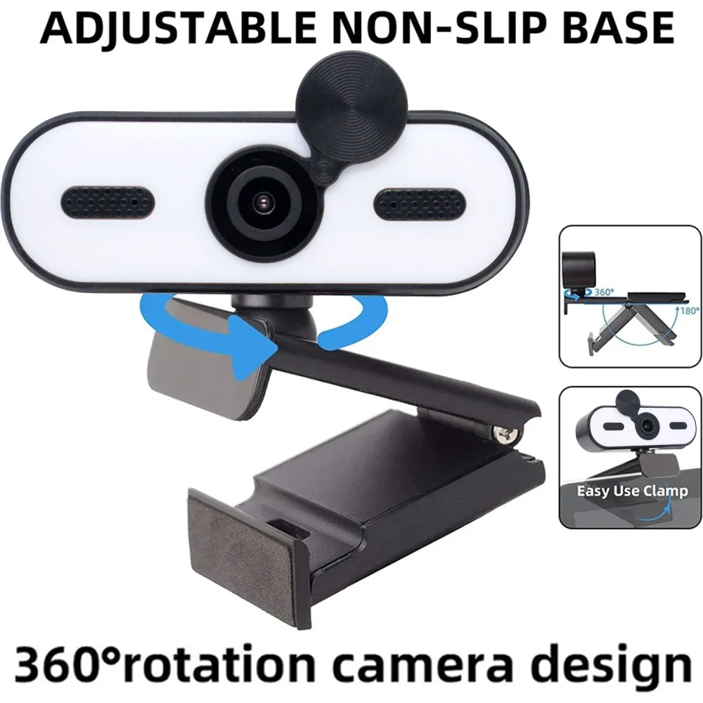 4K 2K Mini Webcam 1080P HD for PC Laptop Autofocus 30 FPS USB
