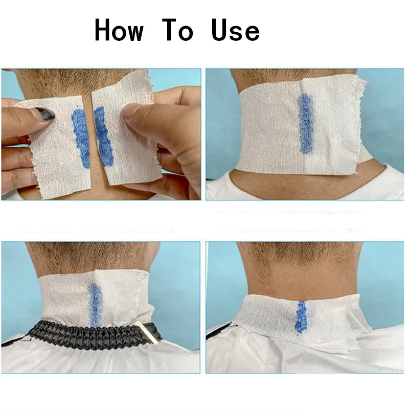 1/2/5 Rolls Neck Paper Adjustable Barber Dedicated Salon Hair Cutting