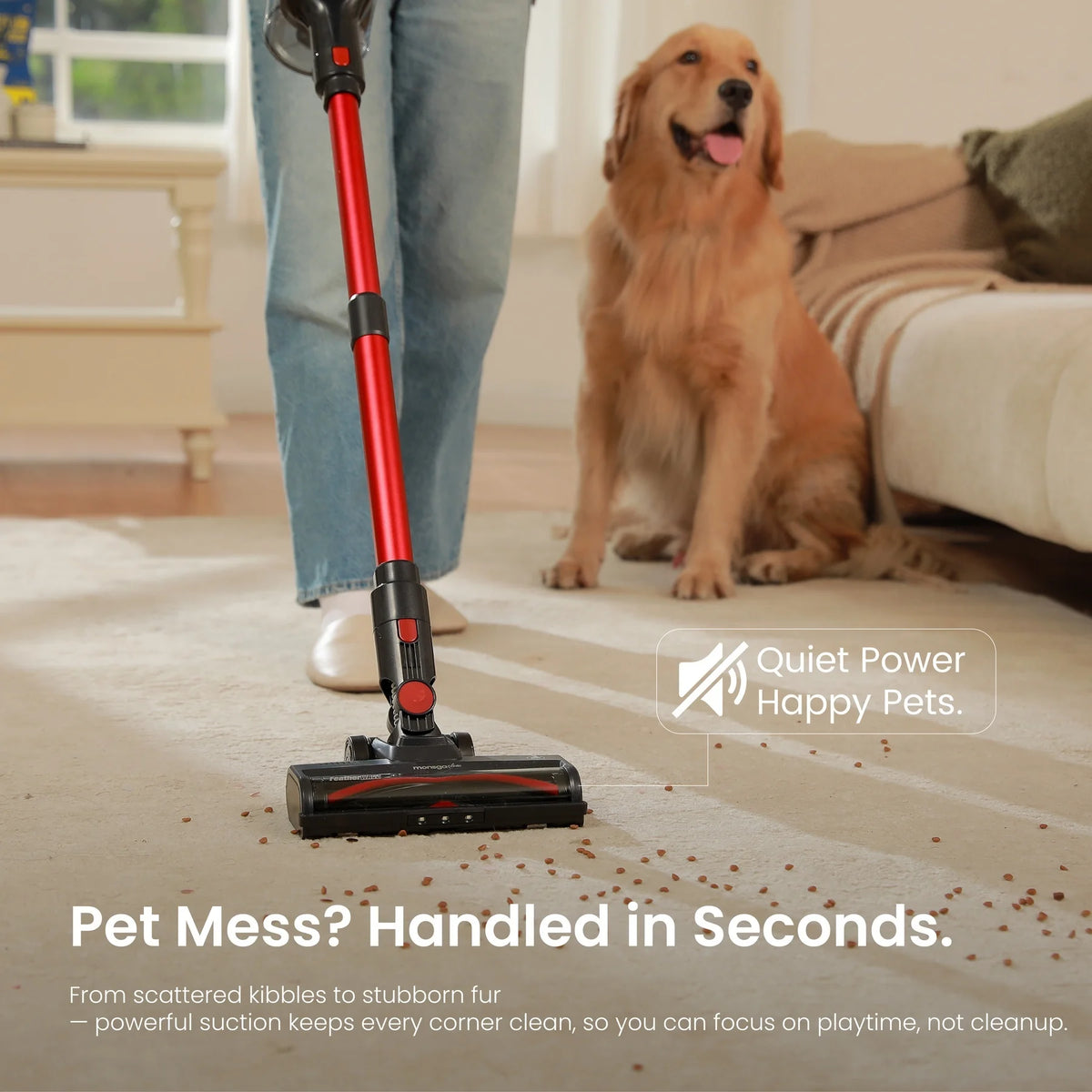 MONSGA M100 55KPA 450W Cordless Vacuum Cleaner,