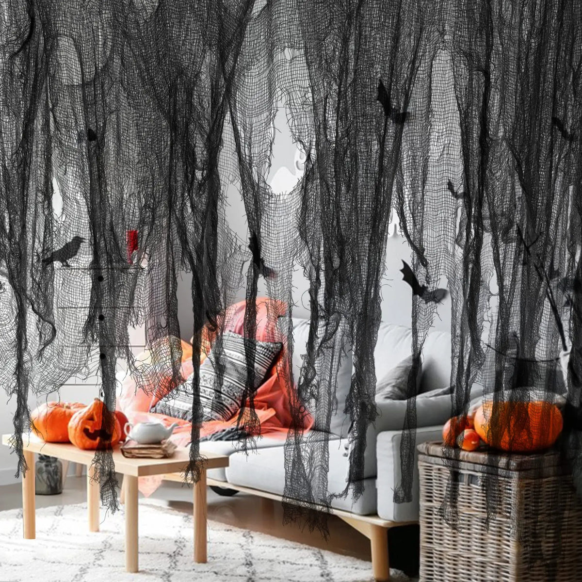 Halloween Creepy Gauze Torn Scary Cloth Horror Haunted House