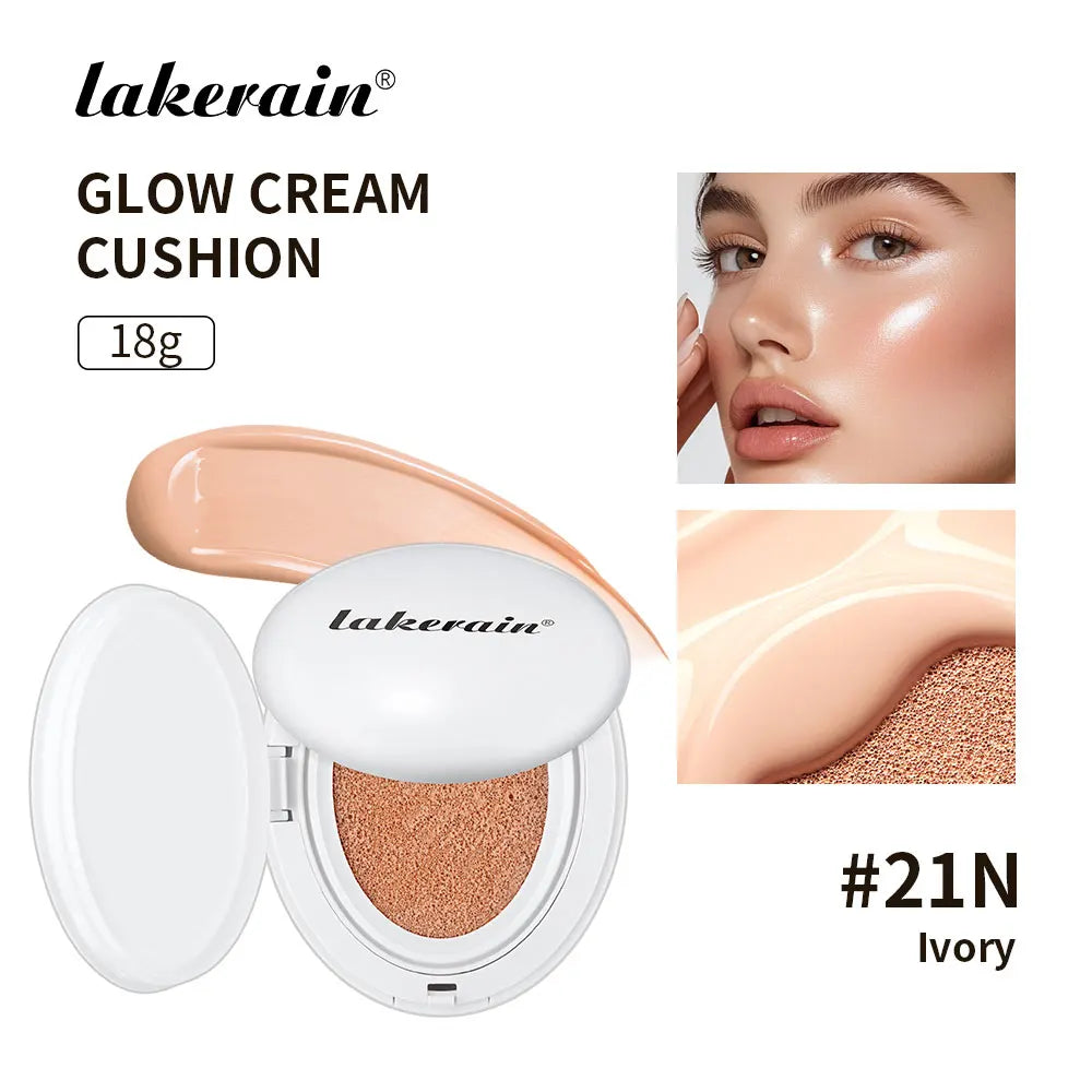 Korean Air Cushion Foundation Lightweight Natural Moisturizing Buildable Coverage Long-lasting Waterproof Women's Base Makeup
