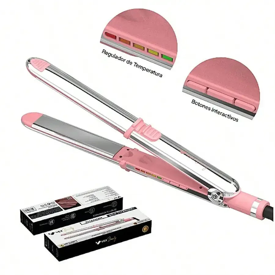 2-in-1 Hair Straightener and Curler, 1 Inch Professional Ceramic Ionic