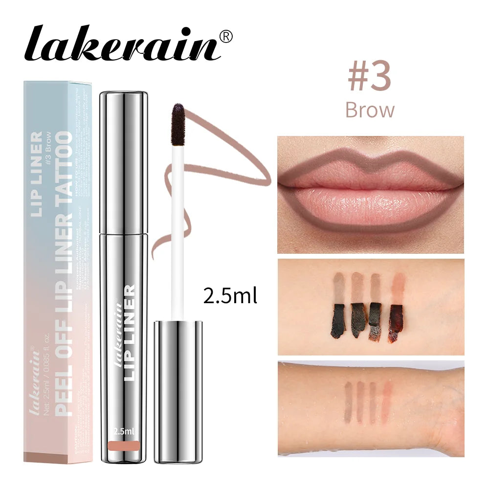 4 Colors Peel Off Lip Liner Waterproof Transfer-proof Lipstic Tattoo Waterproof