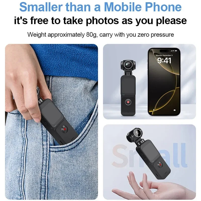SKIG 5K Pocket Action Camera 270° Rotatable Vlog Rotation Camera for Outdoor Sport, Bike, Travel, Sports Camera Recorder
