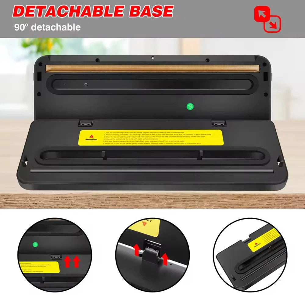 Electric Vacuum Sealer Kitchen Food Storage Seal Touch Button Dry/Wet