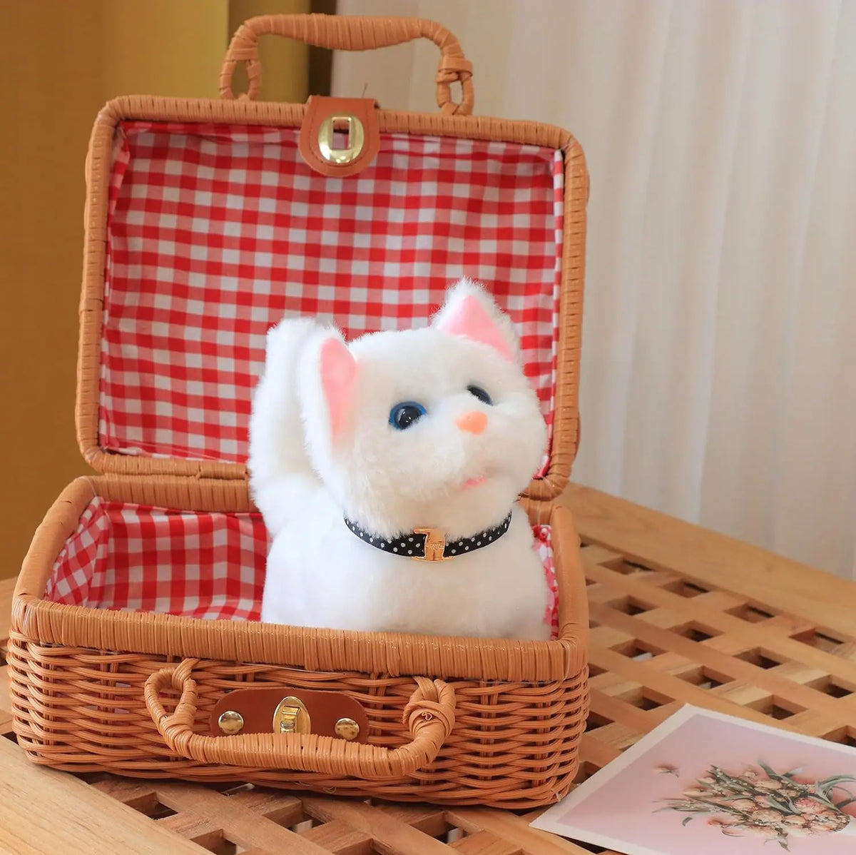 New Walking Kitty Plush Toy Electric Interactive