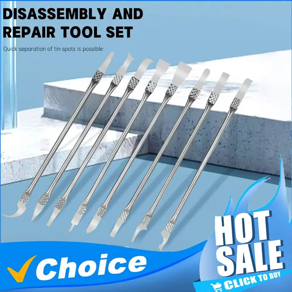 8PCS CPU IC Glue Remover Thin Blades Set Professional Chip Repair Tools for Mobile Phone Computer Motherboard Repair