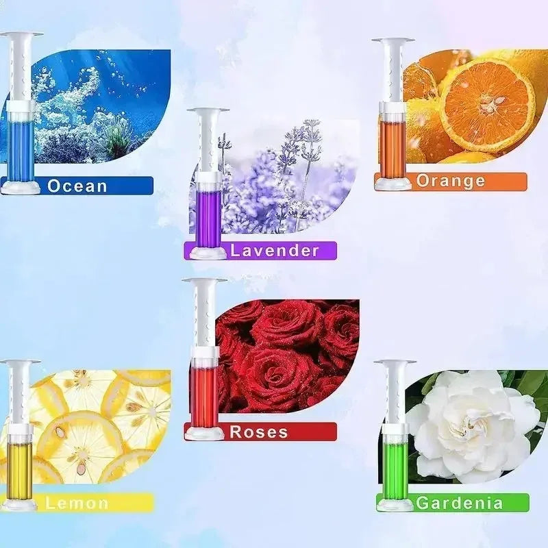 12 Pieces Toilet Flower Gel Cleaner Fragrant Deodorant Gel Efficient Odor Remover Fresh Bathroom Air Long Lasting Aroma Easy Use