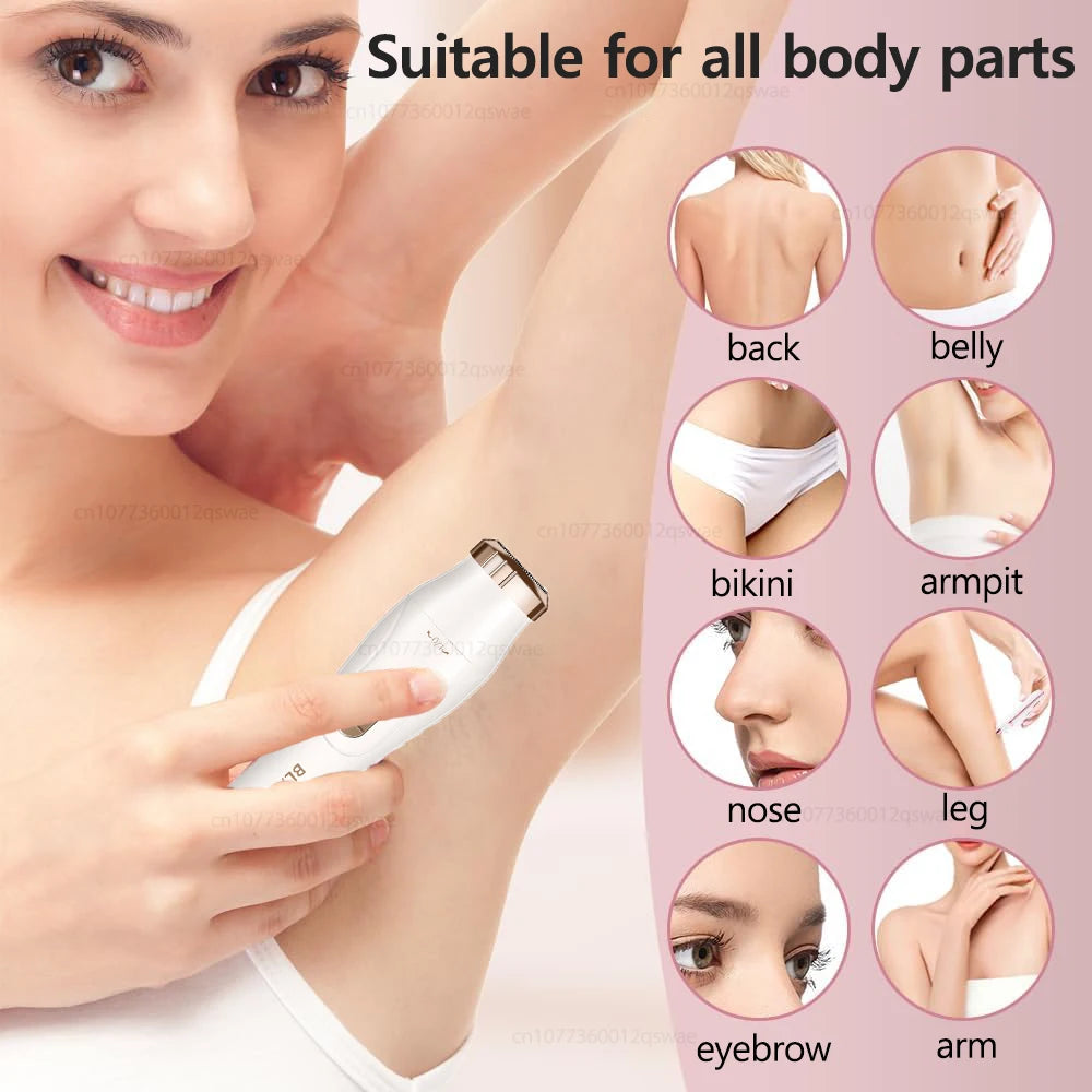 Electric Razor for Women Rechargeable Bikini Trimmer for Women Body Face Legs Underarm Hair Remover Painless Women Shaver