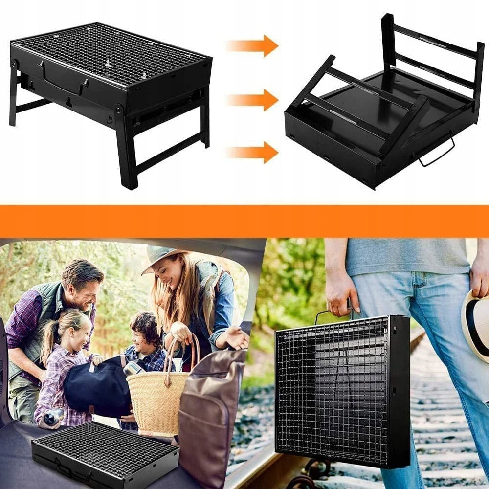 TOURIST charcoal grill 35x27 cm-Camping, Portable, Folding