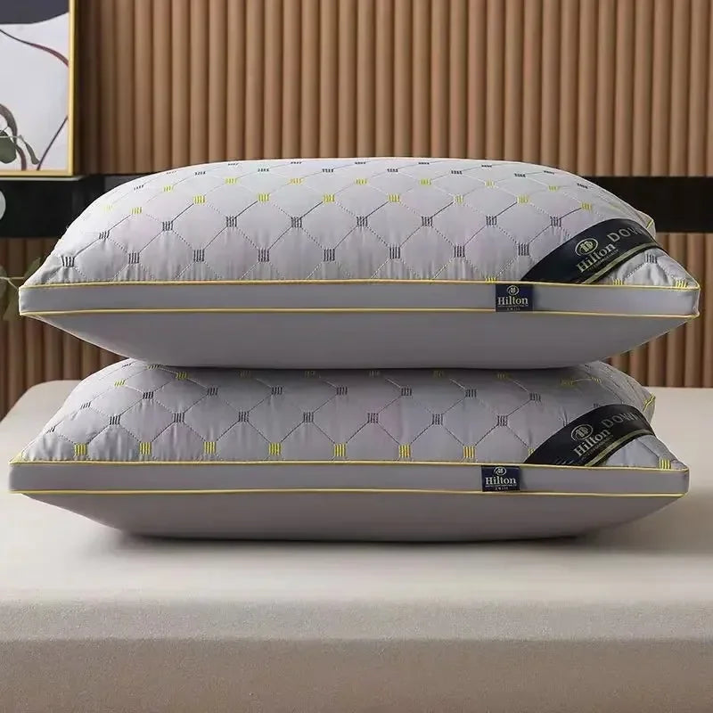 High Quality Pillow Feather Velvet High Rebound Pillow Core For Household Adult Single Neck Protection  To Aid Sleep Pillow Core