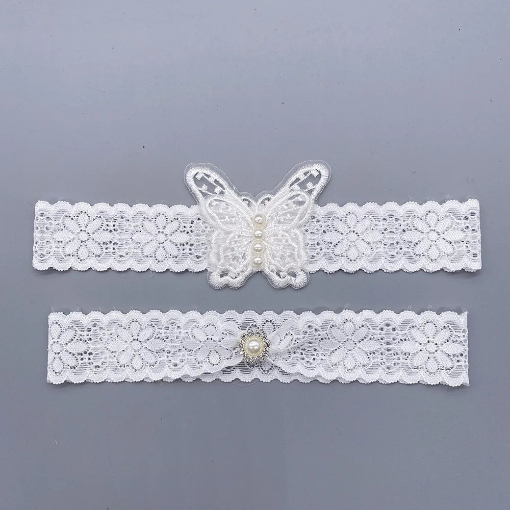 2Pcs Sexy Leg Garter Lace Ruffle Garters Charm Women