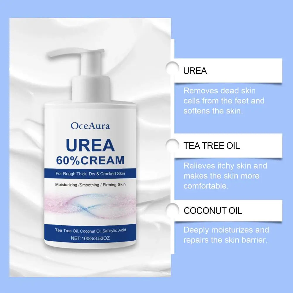1/2pcs Urea 60% Cream Uric Acid Foot Cream for Heel Repair