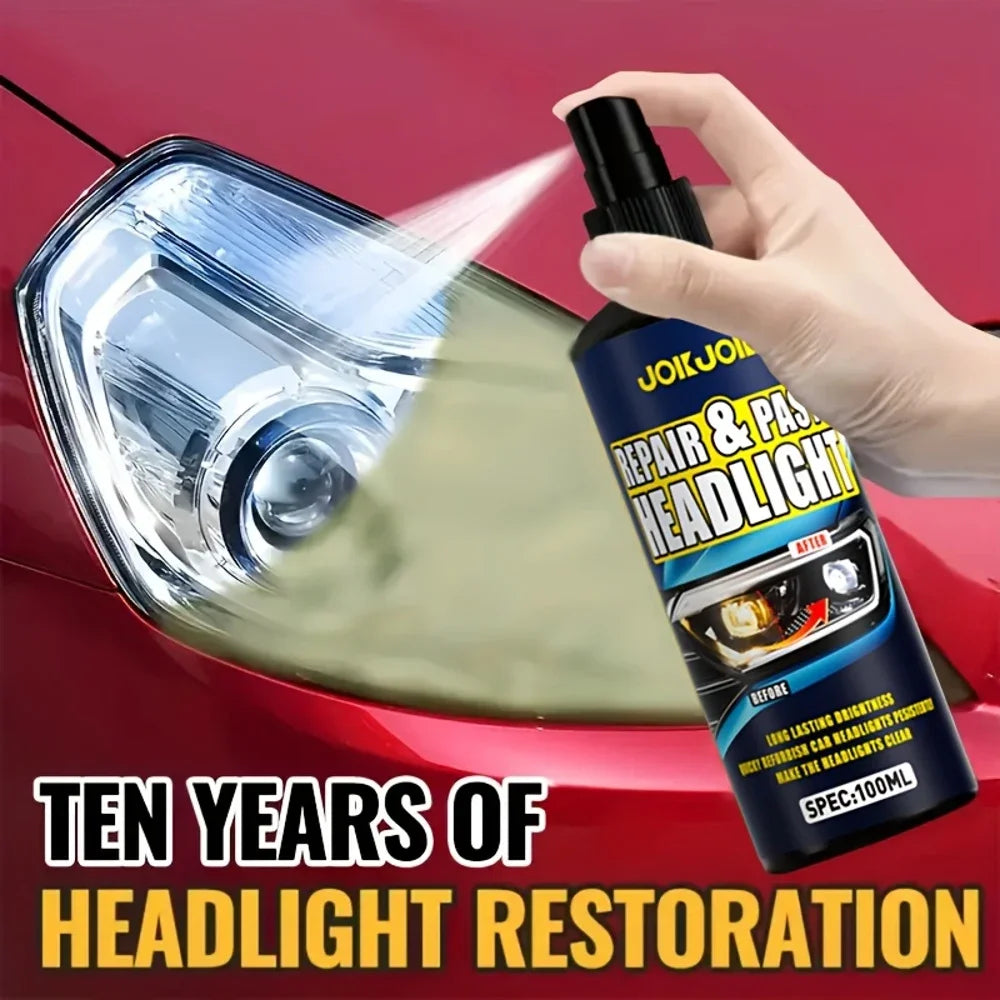 100ml Car Headlight Restoration Spray - Efficient Repair & Polish