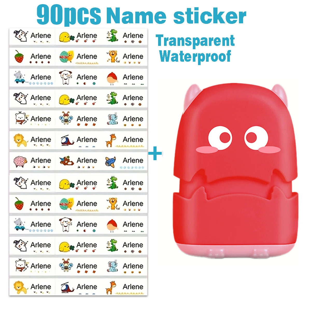 Customized children's name stamp,personalized waterproof stamp for clothing,Men's and women's personalized ink pad stamps
