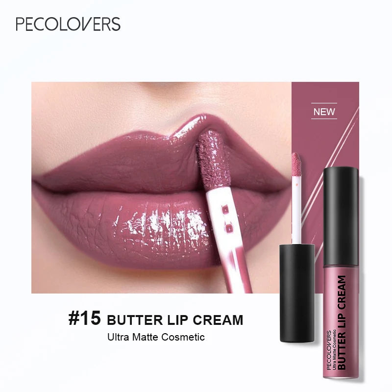 1PC Waterproof Liquid Lipstick 21 Color Vitamin E Makeup Sets Lip Glosses Lip Plumpers