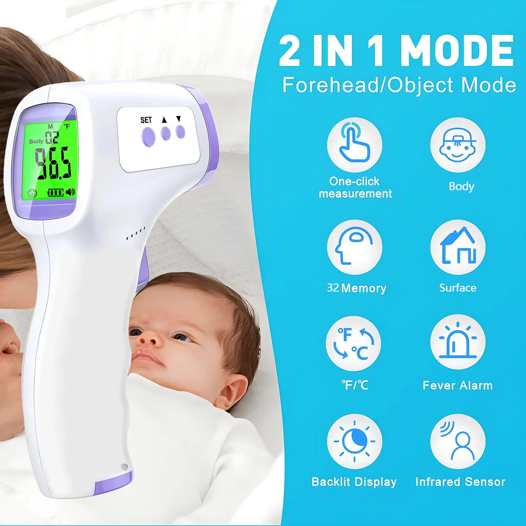 Digital Infrared Forehead Thermometer LED Non-Contact