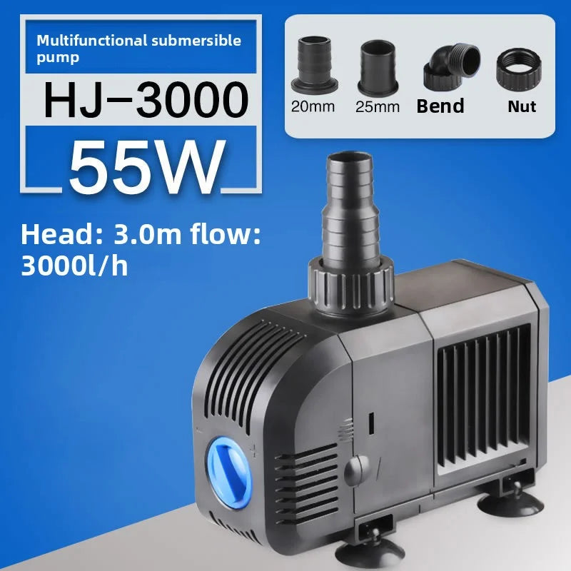 Ultra-Quiet HJ series 500—3000L/H Submersible Water Fountain Pump Filter Fish Pond Aquarium Water Pump Tank Fountain