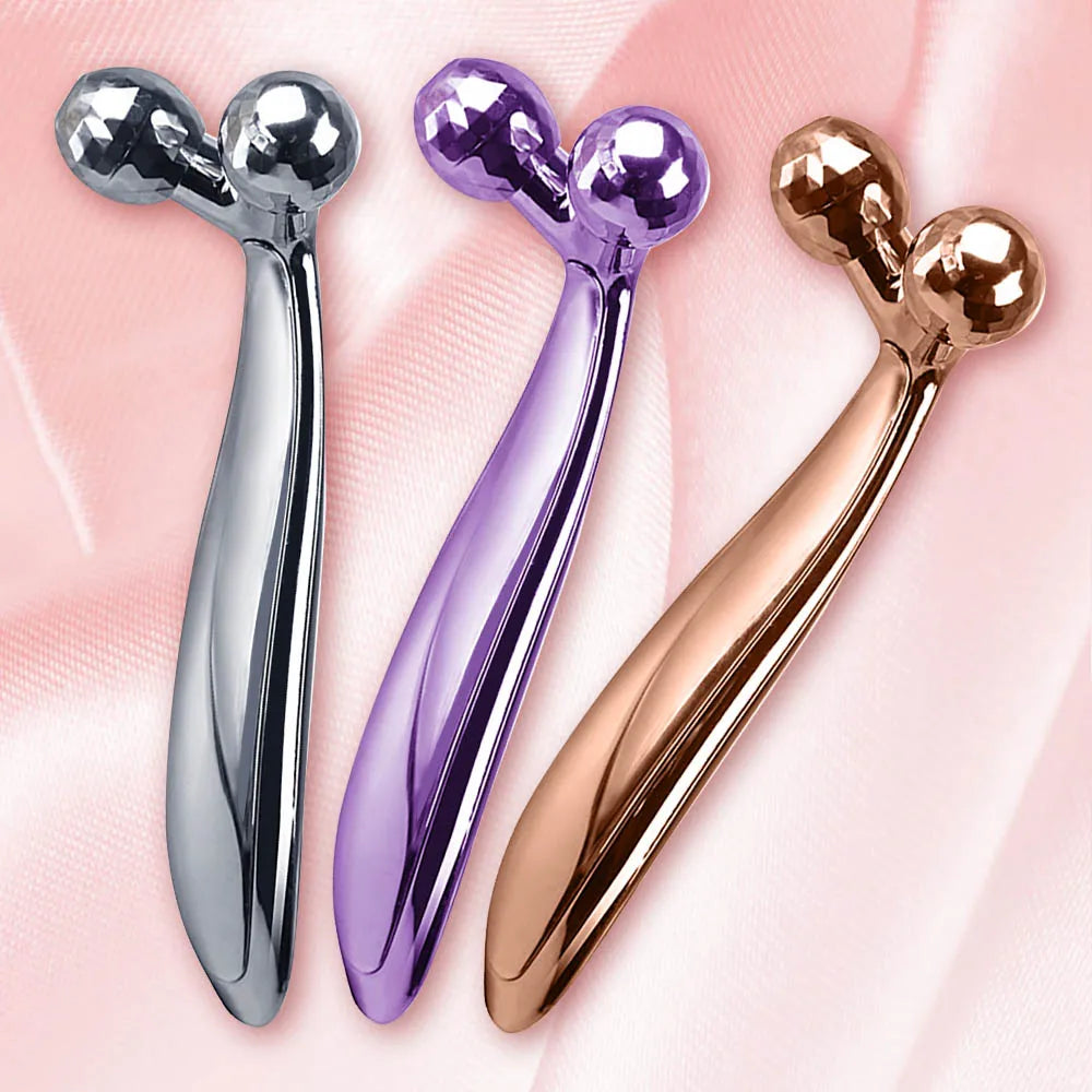 360 Rotate Silver Thin Face Full Body Shape Massager