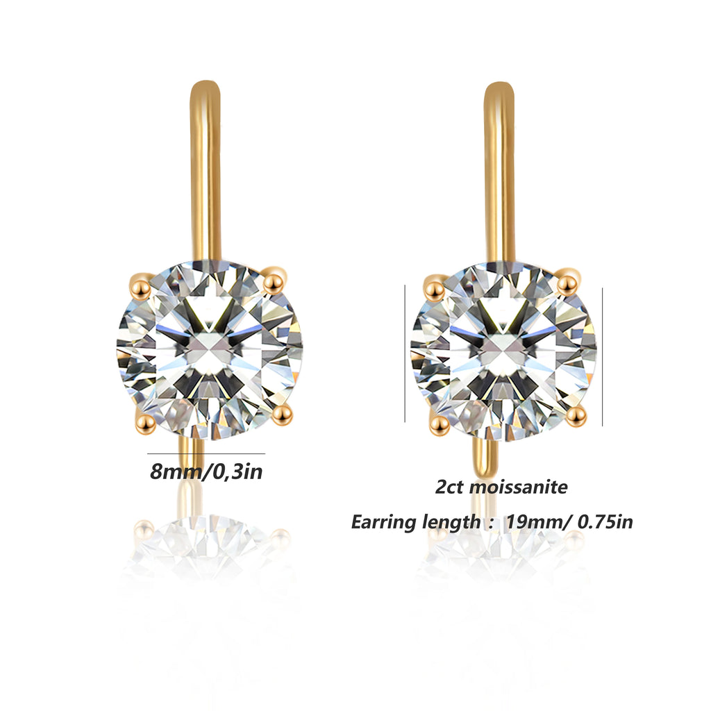 925 Silver lady Moissant diamond earrings high-grade luxury lady jewelry elegant sexy