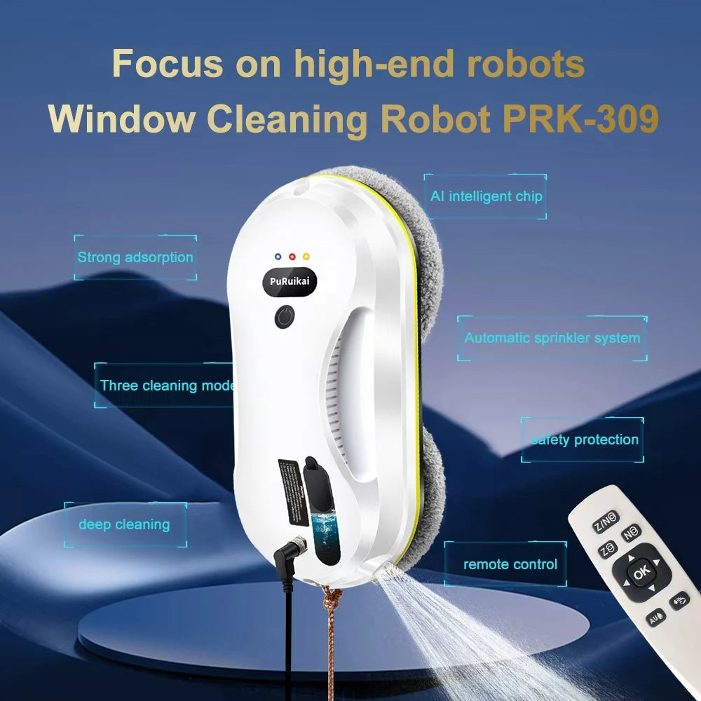 PuRuiKai Household Window Automatic Water Spray Cleaning Robot.