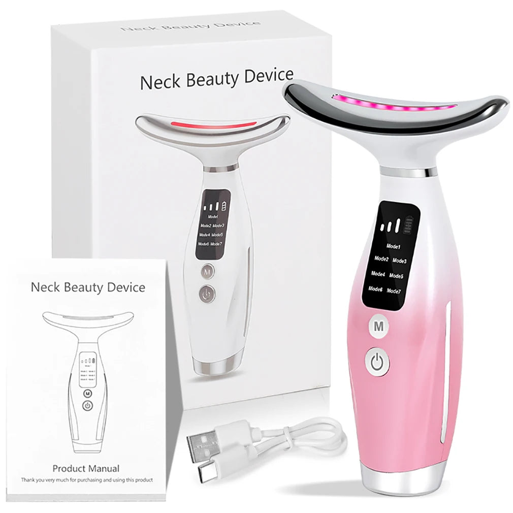Mini LED Neck Face Lift Massage with 7 Colors Dolphin Design