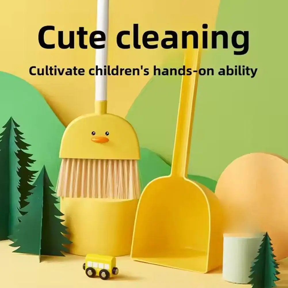 Food Grade PP Children's Mini Broom Dustpan Set Three Piece