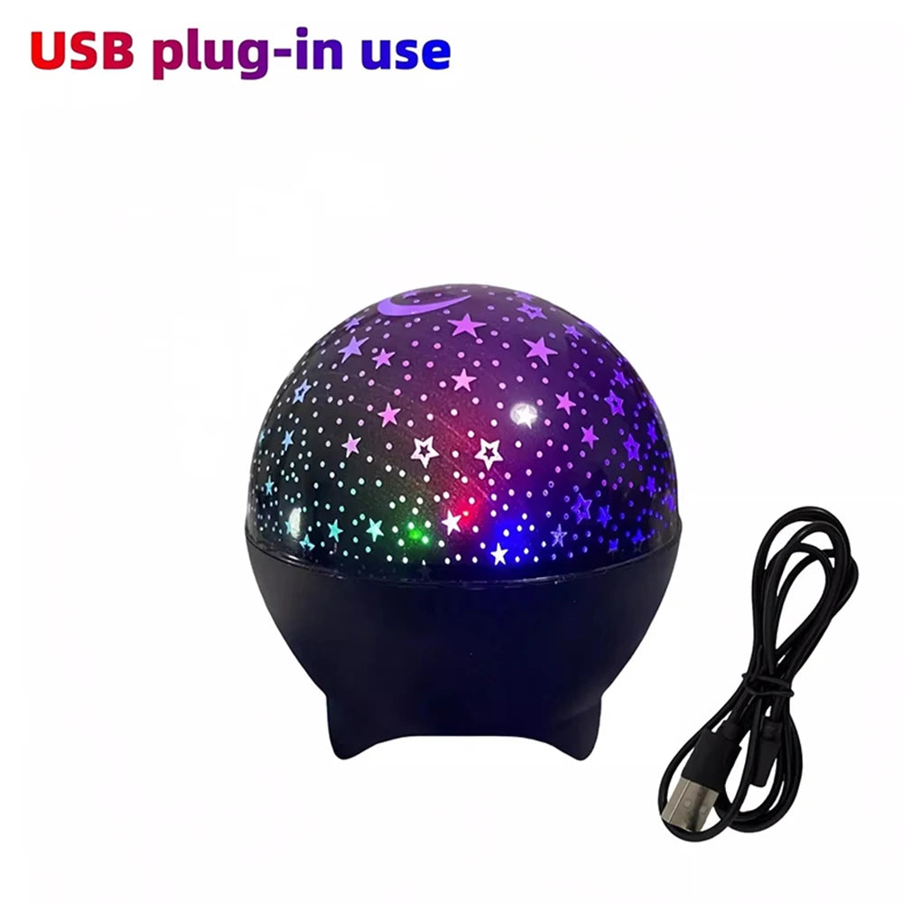RGB Night Light LED Atmosphere Projector Light 5V USB Starry Moon Galaxy