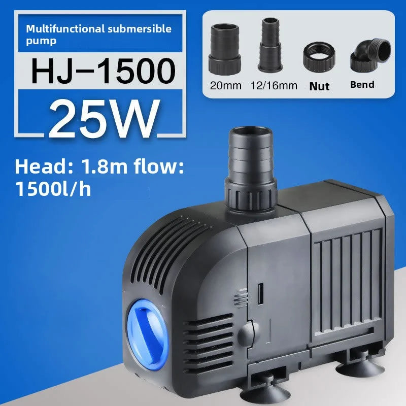 Ultra-Quiet HJ series 500—3000L/H Submersible Water Fountain Pump Filter Fish Pond Aquarium Water Pump Tank Fountain