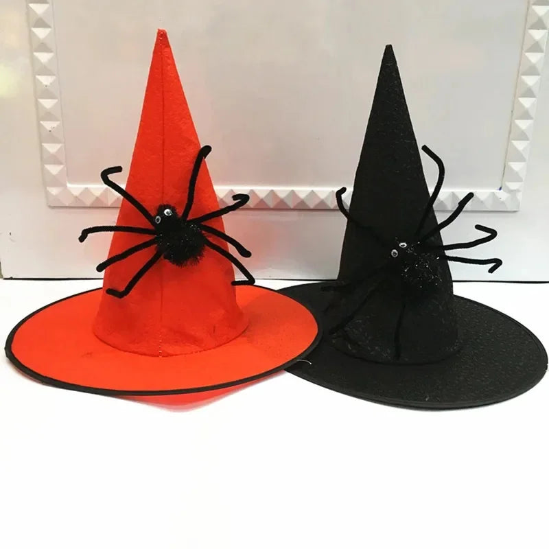 Halloween Witch Cosplay Decoration Spider Hats