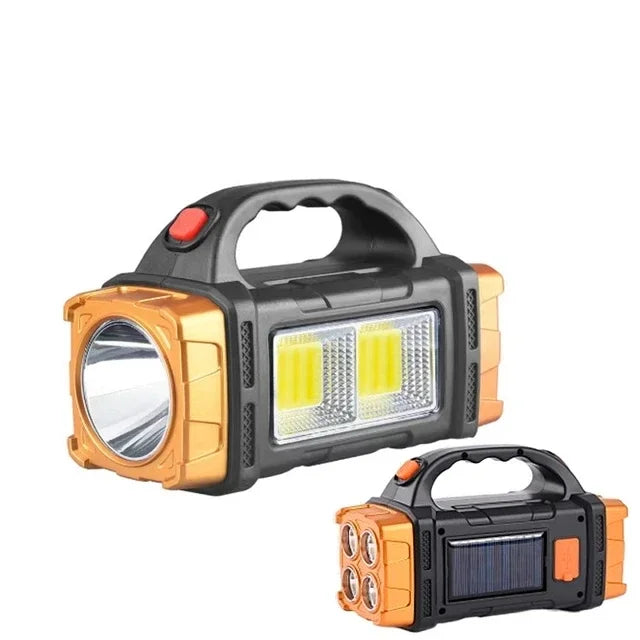 USB Rechargeable LED COB Flashlight Waterproof Portable
