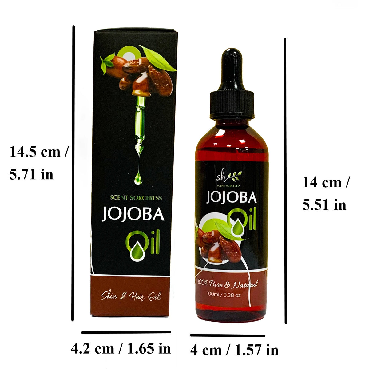 100ml Jojoba oil 2026 New Nourishing Brighten Skin for Relaxing Massage