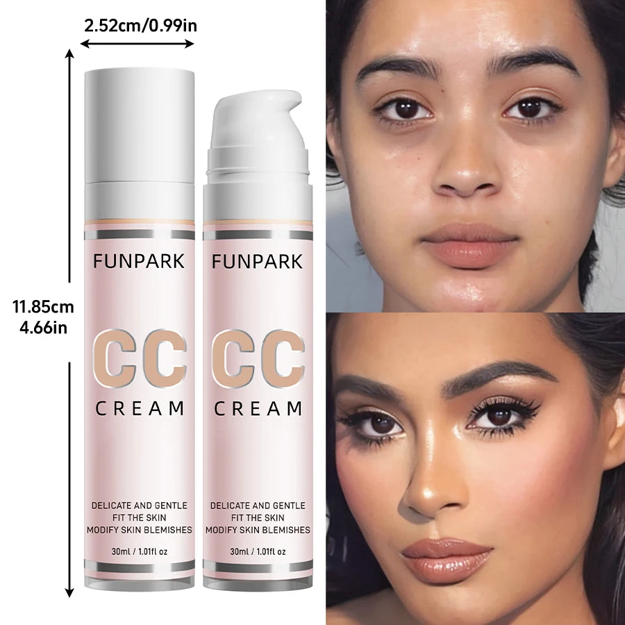30ml 1Pc Color Correcting CC Cream Facial Foundation Waterproof