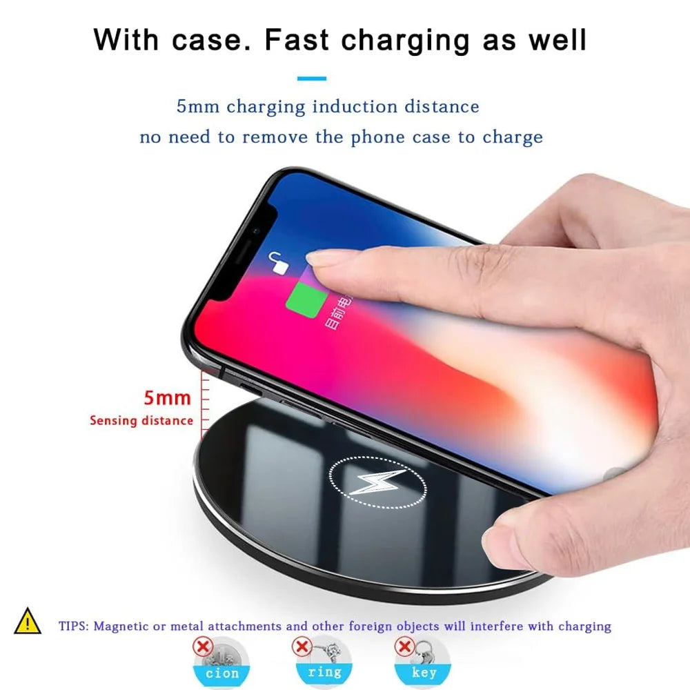 Wireless Charger Pad Stand  Universal Desktop Dock