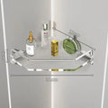 Acrylic Bathroom Tripod Shelf Light Luxury Golden Silver Toilet Rack Shower Room Shampoo Storage Rack Accessories Shelf