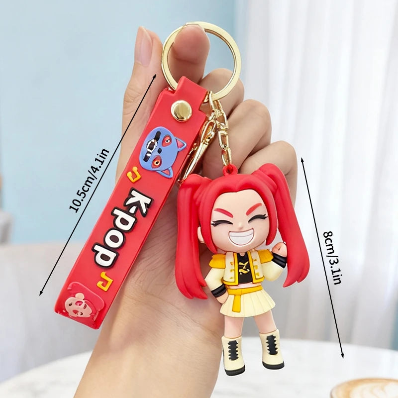 Anime Girl Group Idol Keychain Group Rumi Mira Zoey Anime Character