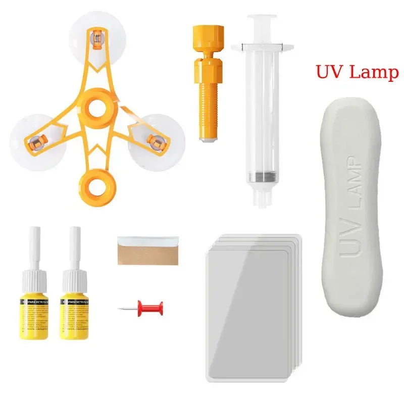 DIY Windshield Car Crack Repair Kit Mobile Screen Window Glass Scratch Cure Glue Clean Neat Car Maintenance Accessories