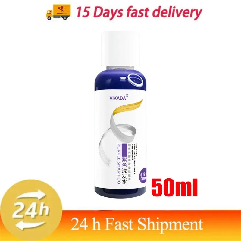 300Ml Color Fixing Purple Shampoo Lock Color Cover Gray Hair