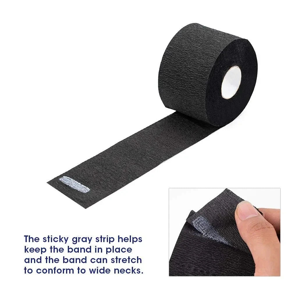 100PCS/Roll Disposable Hair Cutting Accessory Neck Paper Adjustable