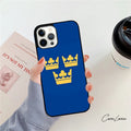 Sweden Passport Phone Case For iPhone 14 15 16 13 12 Mini Max Cover For Apple iPhone 11 Pro Max 6 8 7 Plus SE2020 Coque
