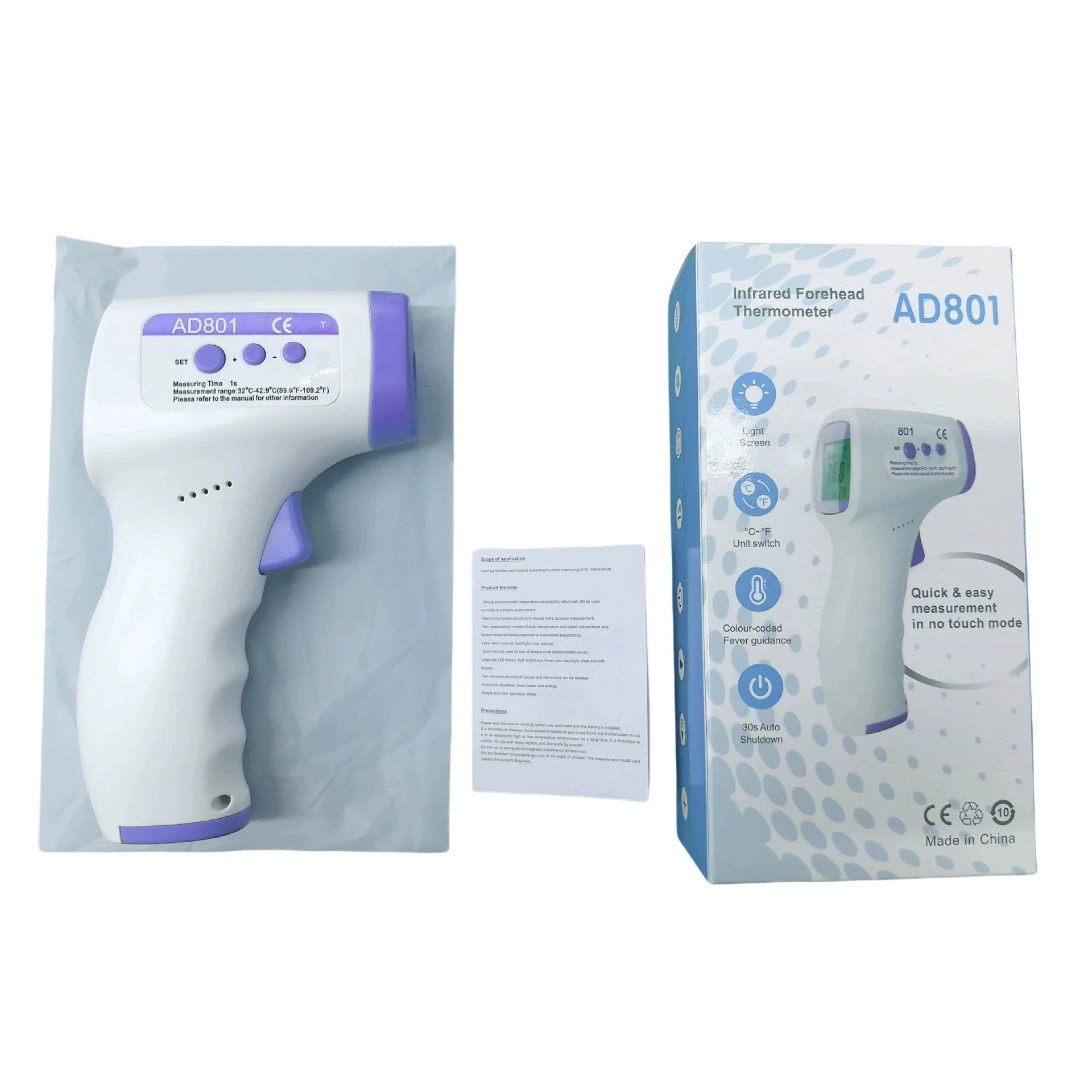 Medical Digital Infrared Thermometer Quick Temperature Measurement Medical Handheld Body Forehead Non-contact Thermometer