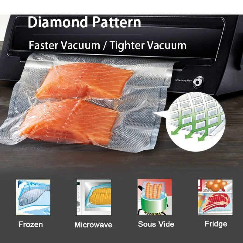 Food Vacuum Storage Packaging 12/15/20/25/28cm 500cm/roll