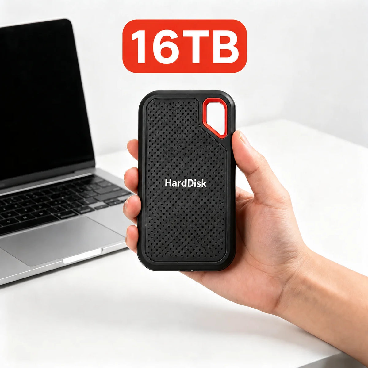Portable Hard Drive 2TB External SSD Durable Slim Hard Disk USB 3.1 Type-C
