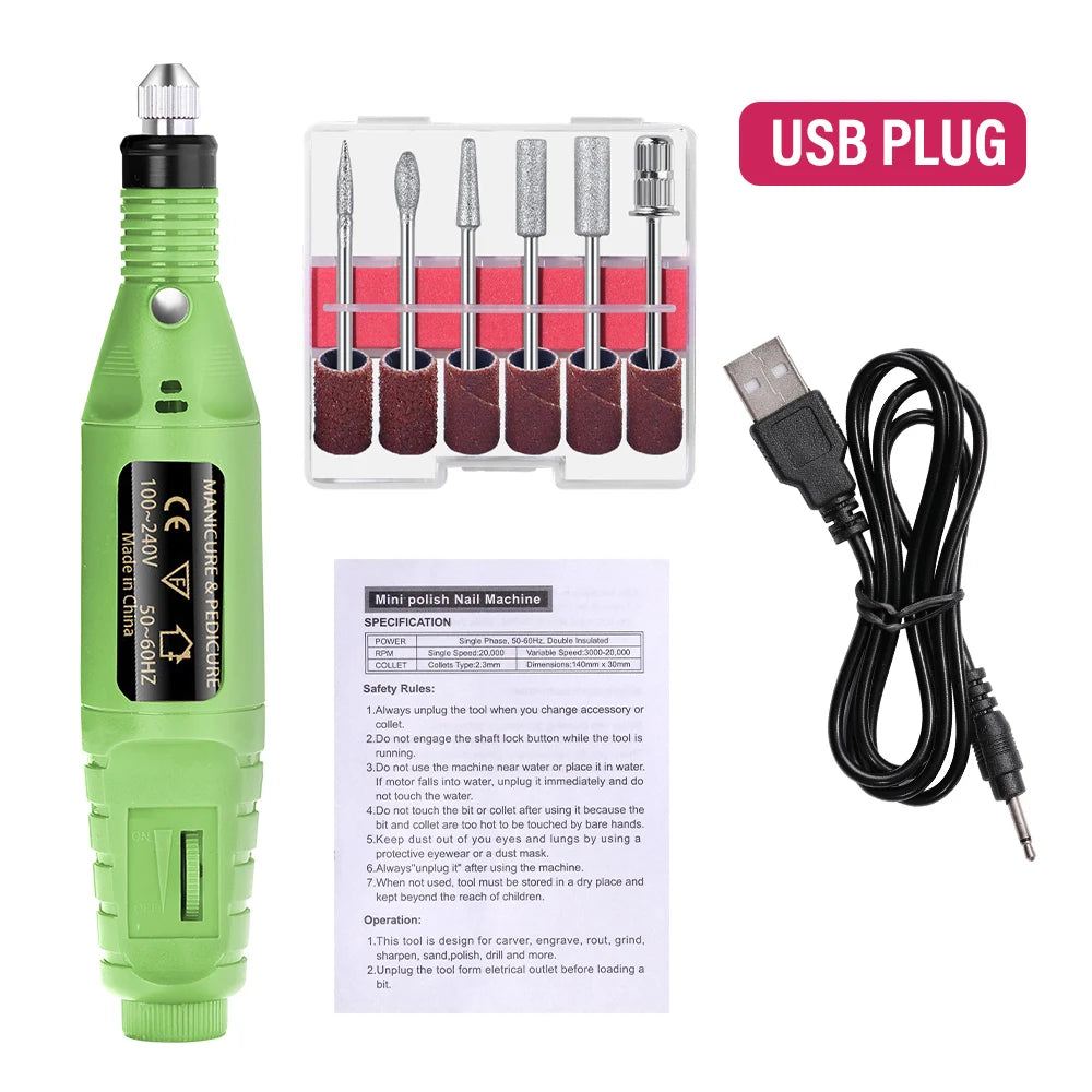 Nail Drill Machine Grinding Equipment Milling Cutter For Manicure Pedicure
