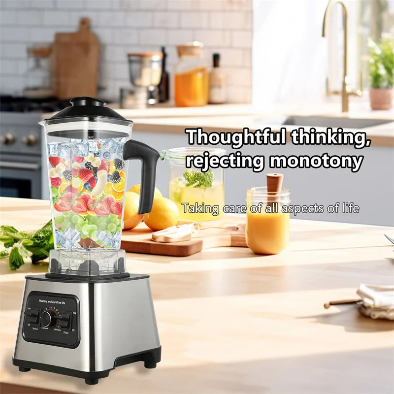 6000W Powerful Blender Mixer Juicer Smoothie Maker