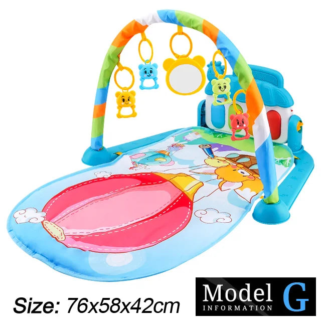 Baby Fitness Stand Music Play Gym Activity Toys Newborn